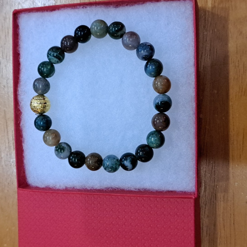 Indian Agate Stone Bracelet - Picture 7 of 8